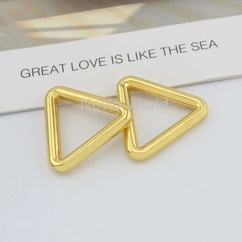 Wholesale 500pcs, 4 colors accept mix color, 26.5*23mm, metal buckle triangle shape buckle for handbag leather craft accessories