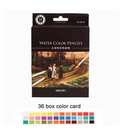 36 colors Набор цветных карандашей акварельные восковые карандаши ручки пастельные для рисования мелки Канцтовары офисные школьные товары для рукоделия lapices - Цвет: 36 colors