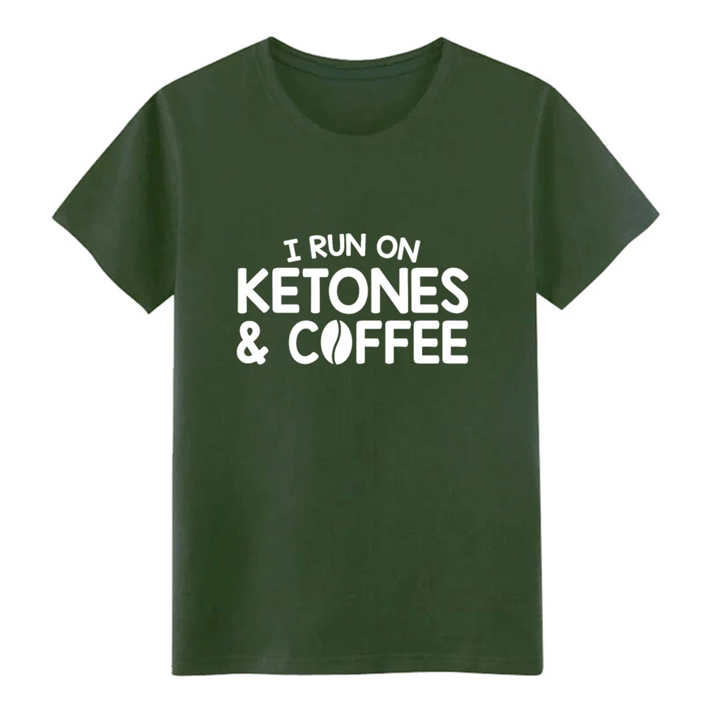 Run On Ketones кофе Кето диета футболка вязаный короткий рукав S xxxl оригинальный