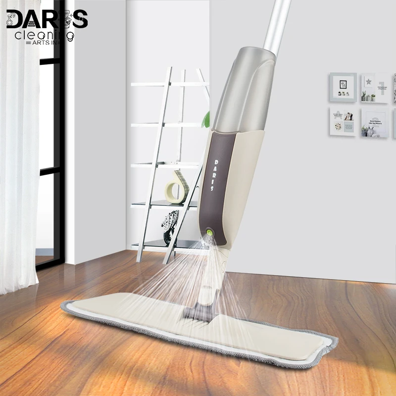 Швабра для мытья пола DARIS Spray Mop уборки и вытирания пыли насадка из микрофибры