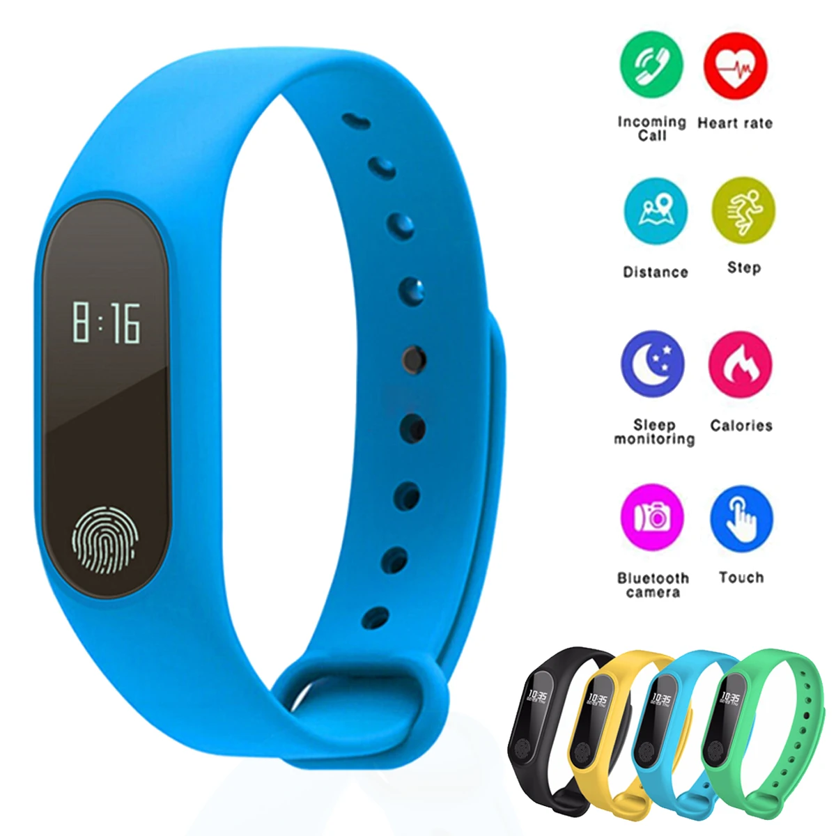 Смарт-браслет M2 водонепроницаемый смарт-браслет монитор Bluetooth 4 0 smartband