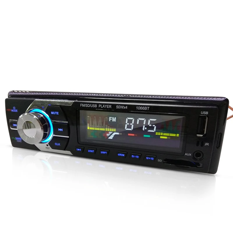 Большой мощности Bluetooth приемник аудио MP3 плеер FM Radio1 Din в тире USB SD AUX автомобиль