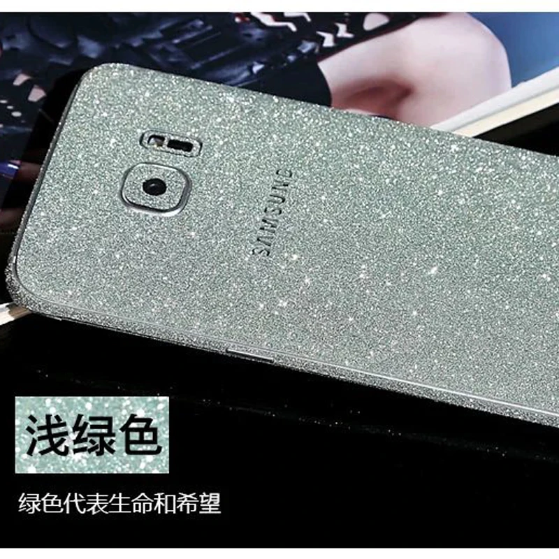 Bling Diamond Colorful Sticker Case For Samsung Galaxy S5 S6 S7 Coque Fundas Edge Capa Para Capinha Plus |