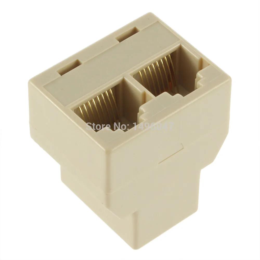 1 шт. RJ45 для CAT5 кабель Ethernet LAN Порты и разъёмы от до 2 Splitter гнезда разъем адаптера
