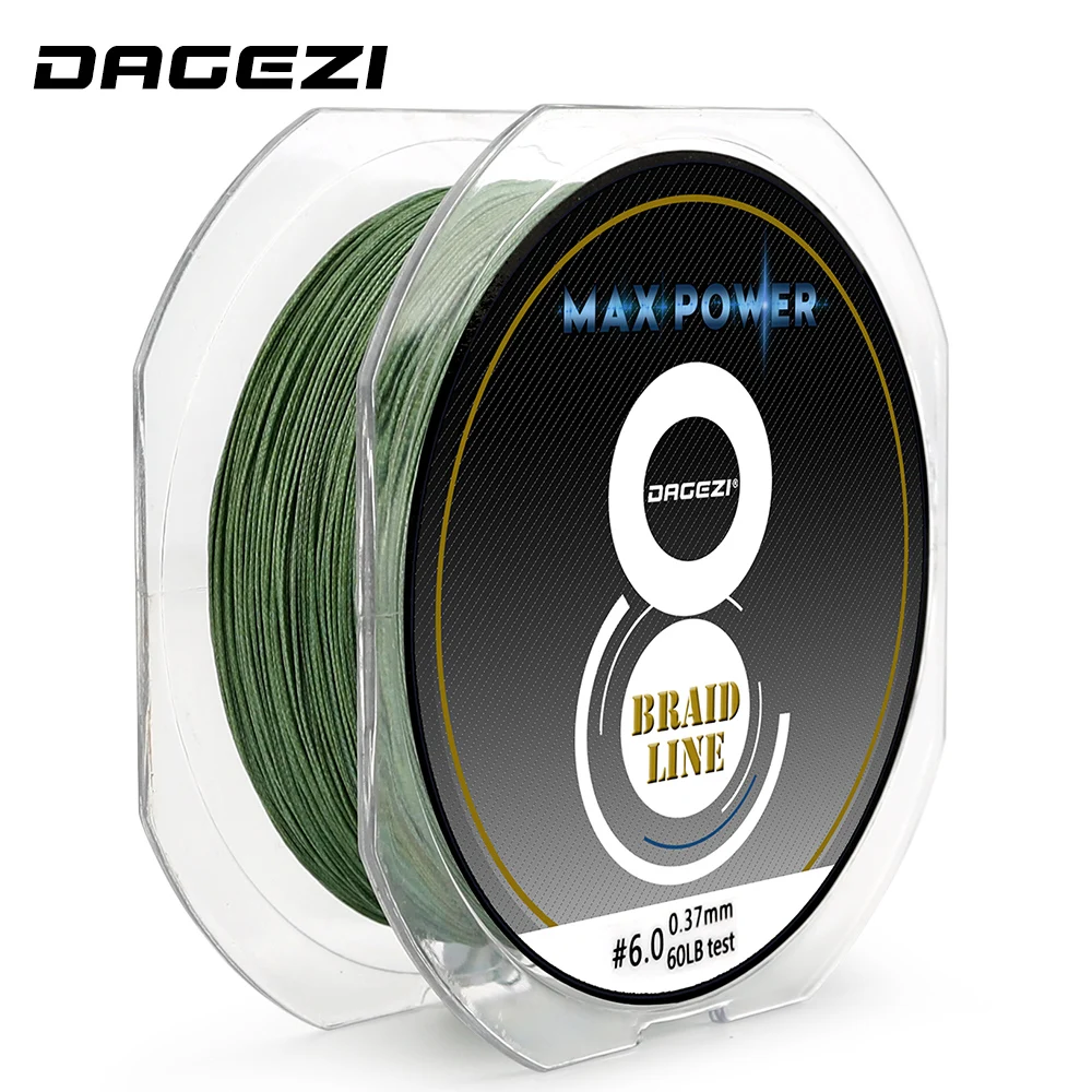 DAGEZI, Супер Прочные, 150 ярдов, 8 нитей, 10-60 фунтов, брендовые рыболовные линии, 6 цветов, ПЭ, плетеная леска, гладкая леска, рыболовные снасти