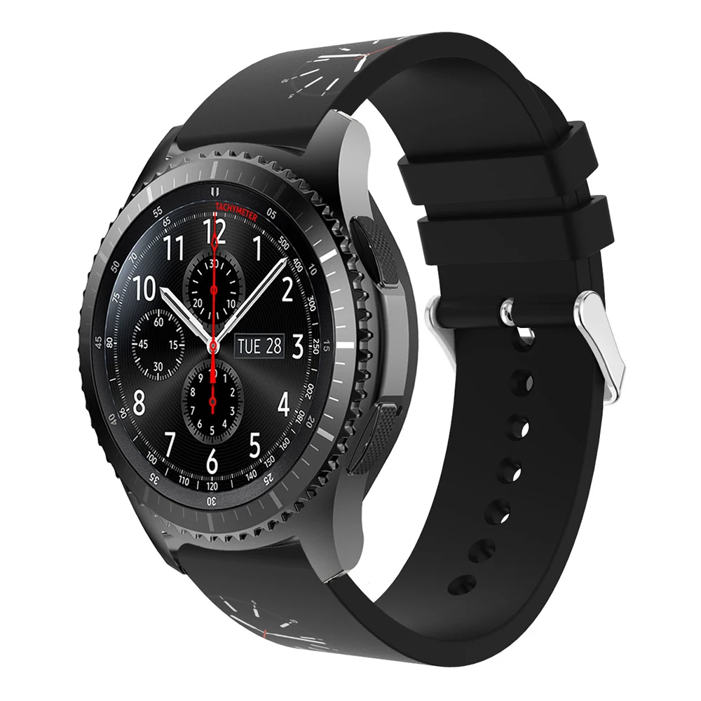 Bands For Samsung Gear S3 Frontier/Classic Watch Individuality Fashion Style Replecement Theme Printing Silicone Strap 22mm | Наручные