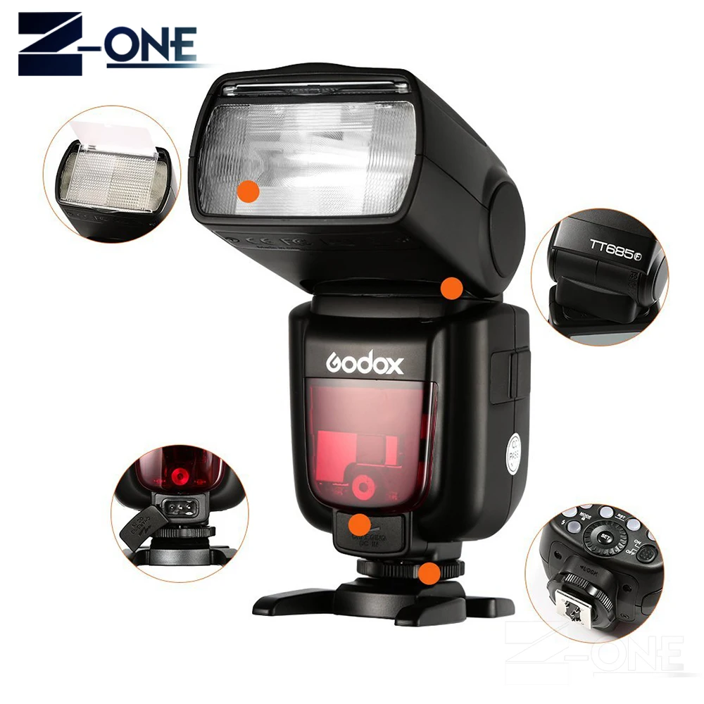 Godox TT685F TTL 2 4G GN60 Высокоскоростная синхронизация 1/8000S Flash Speed lite светильник + Xpro F