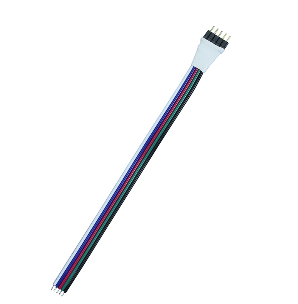 1 шт./лот 5pin коннектор RGBW Мужской Удлинительный кабель провод шнур для SMD 5050 RGBW/RGBWW