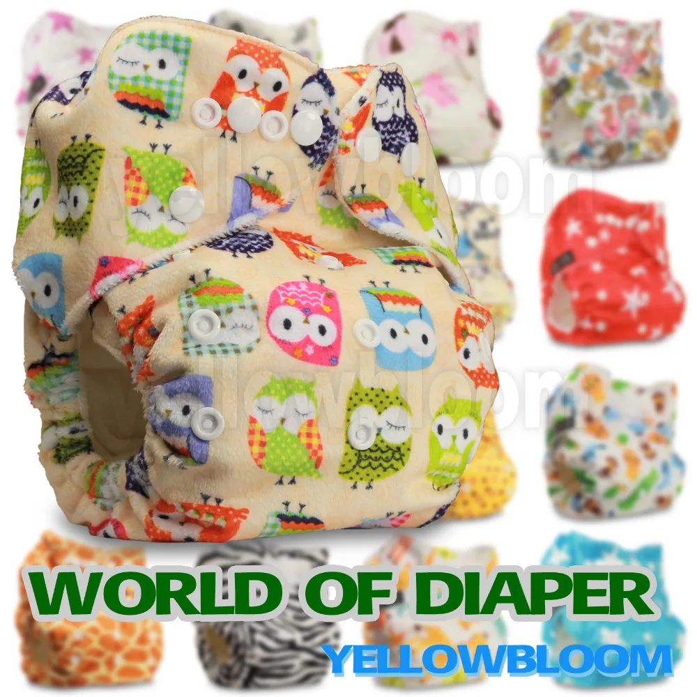 [Littles & Bloomz] Одноразовые Бамбуковые Моющиеся Многоразовые подгузники из настоящей
