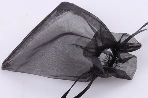 OMH wholesale 7x9 10x12 10x15 11x16 15x20 17x23 13x18 20x30cm 50pcs black Christmas Packaging bags jewelry voile gift bag BZ08-2 | Украшения