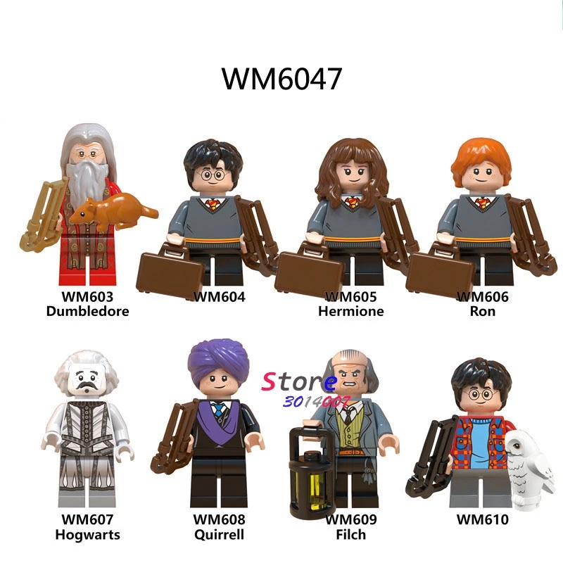 10Set-WM603-610 10 комплектов, Волшебная серия из фильма 4, Властелин колец, Игра престолов, фигурки, строительные блоки, игрушка, модель, кубики для детей - Цвет: 10Set-WM603-610
