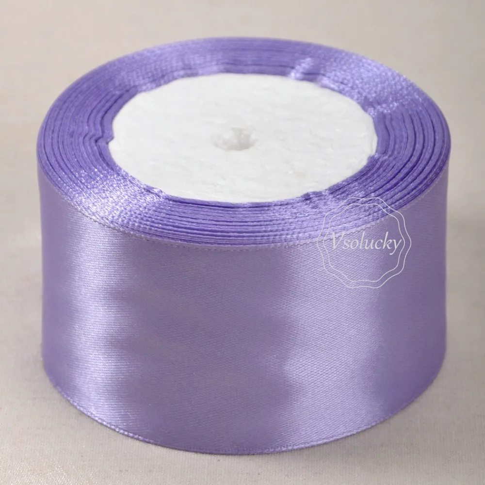 1 рулон Лавандовая лента 25 ярдов 2 дюйма 50 мм|25 yard|50mm satin ribbonsatin ribbon sashes |