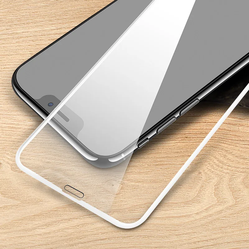 ZNP 5D полная защита экрана с закругленными краями для iPhone X 10 полное покрытие закаленное стекло на iPhone X 10 Защитная стеклянная пленка - Цвет: White-Style 1