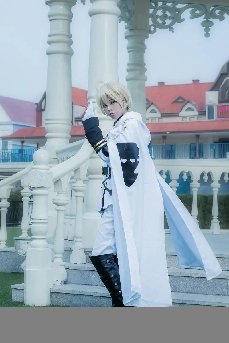 Owari no Seraph Серафим конца Ферид Батори униформа наряд аниме костюмы для косплея Полный комплект: плащ+ топ+ брюки+ ремень+ Талия+ перчатки