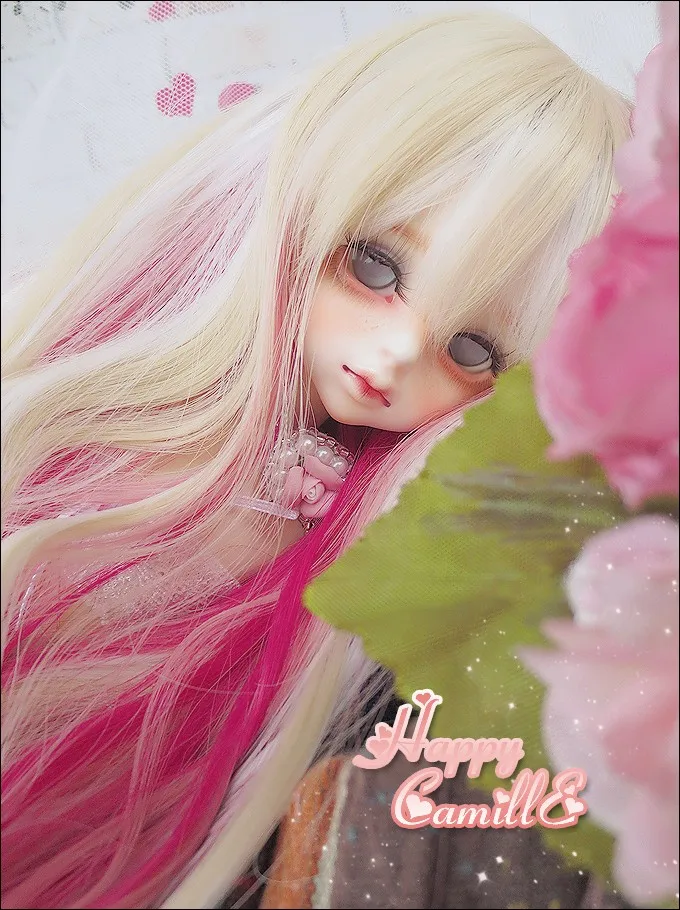 1/6 1/4 1/3 весы BJD/SD аксессуары длинные волосы кудри парик не входит в комплект обуви