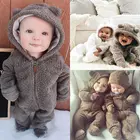 Комбинезон детский, с капюшоном, теплый, зимний, Clothes0-24M