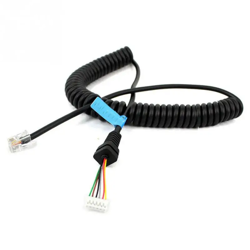 Микрофонный кабель для YAESU MH48A FT-7800/FT-8800/FT-8900/FT-1802/FT-1807/FT-1900/FT1907/FT7900R#05 - Цвет: black