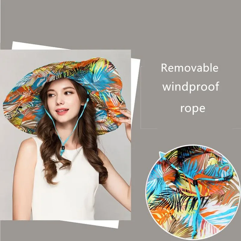 Шляпа Sunhat женская летняя Корейская версия Складывающийся козырек от солнца