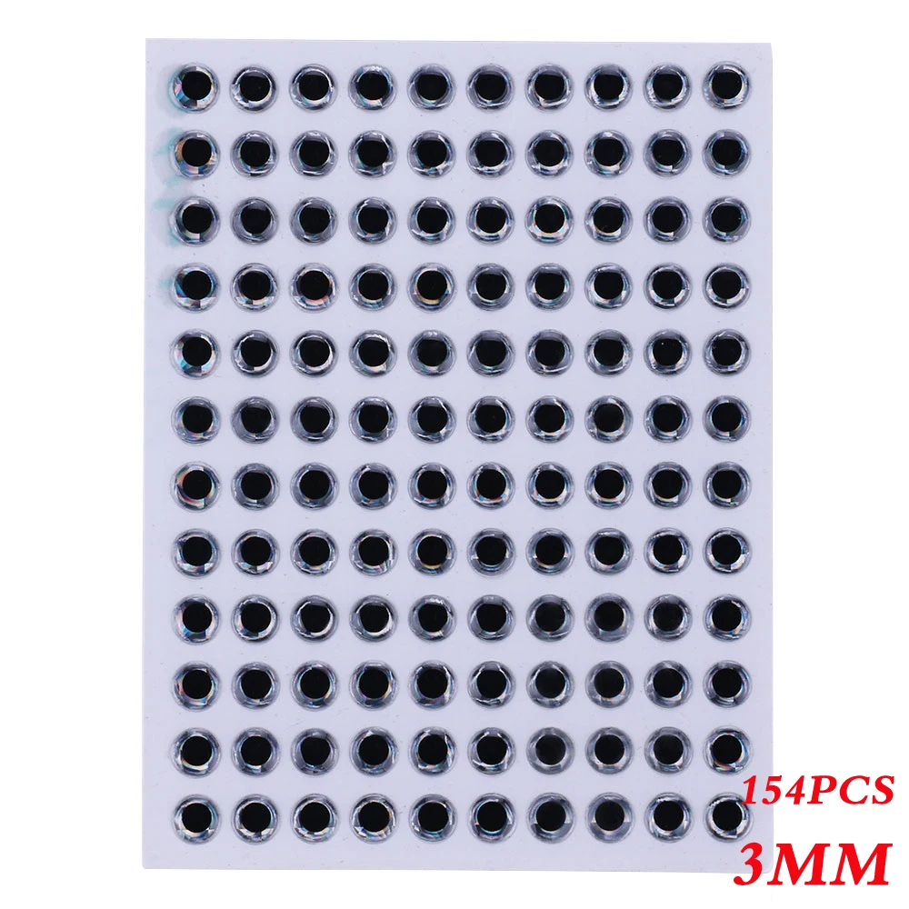 Рыболовные глаза для приманки 3D симуляция завязывание летучей искусственные