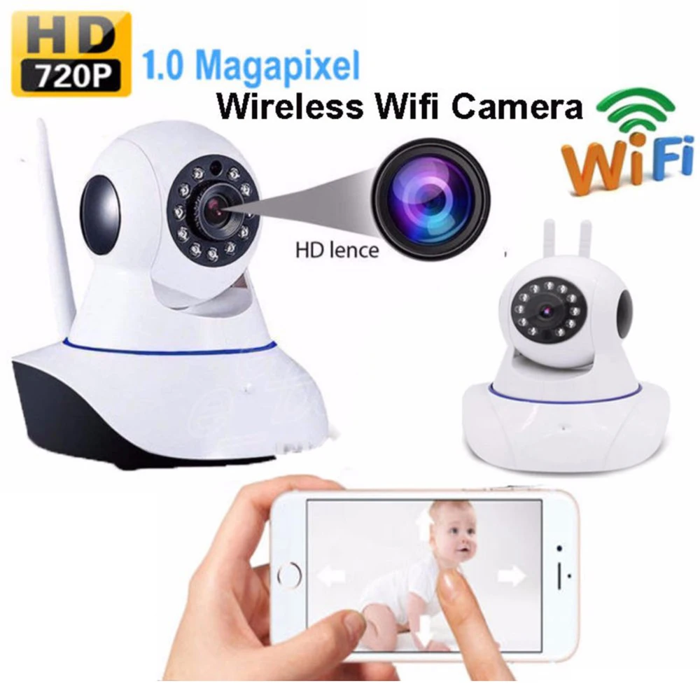 IP-камера видеонаблюдения 720P Wi-Fi ночное видение | Безопасность и защита