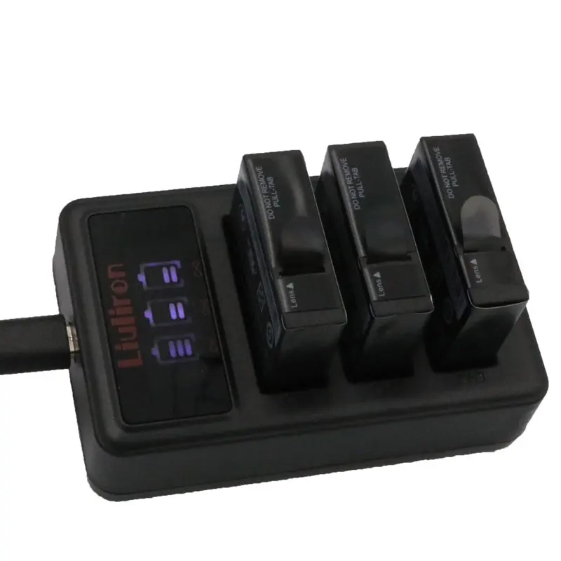 Аккумулятор 1400 мАч для оригинальных аккумуляторов Xiaomi Yi II Xiami yi 4k+ светодиодный USB 3 слота зарядное устройство для экшн-камеры Xiaoyi Yi Lite