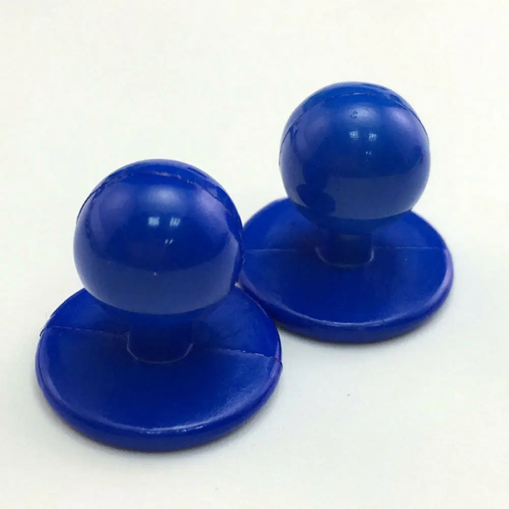 100x Blue 100 шт 11x18 мм пластиковые пуговицы манжеты для ресторана Униформа шеф-повара КУРТКА Униформа костюм - Цвет: 100x Blue