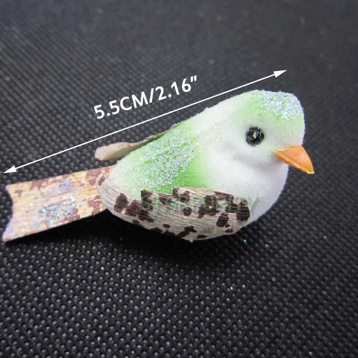 12 Шт./лот Красочные Мини Птицы Дети Ремесло Фотография Свадьбы Фестиваль DIY