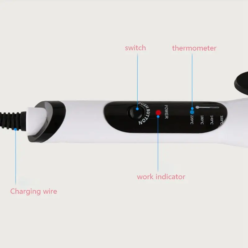 Kemei KM 1001A Регулируемая температура завивка волос машины плойка|curling iron|hair curling ironhair