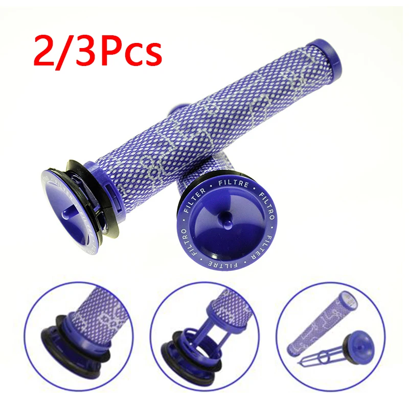 Фиолетовый беспроводной ручной фильтр для пылесоса элемент Замена чистящее