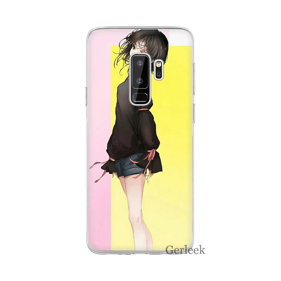 Чехол Desxz Comic Pretty Girl для Samsung Galaxy J1 J2 J3 J5 J7 J6 Prime Жесткий сумка | Мобильные телефоны и