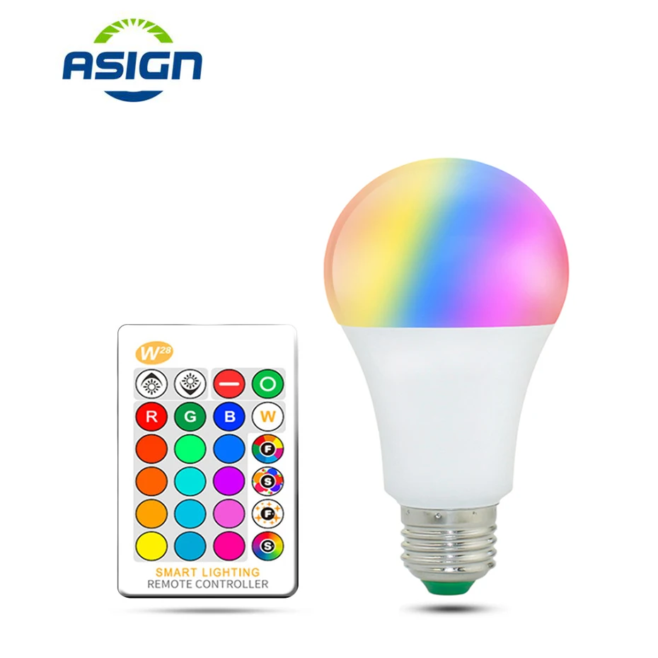 E27 LED Bulb RGBW RGBWW 110V 220V 5W 10W 15W RGB Lamp 24Key Remote Control Dimmable Magic Party Holiday Daily Lighting | Освещение