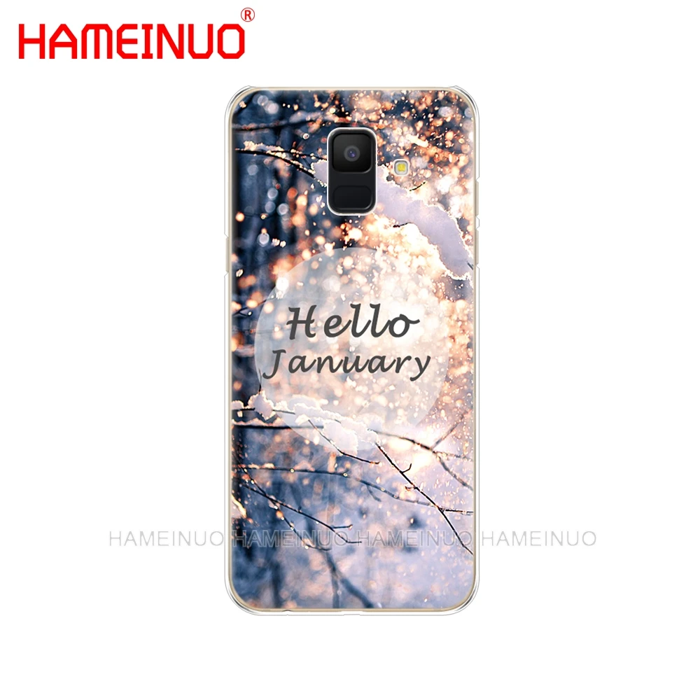 HAMEINUO Пейзаж Зима светильник снежного покрова чехол для телефона для samsung Galaxy J4 J6 J8 A9 A7 A6 A8 плюс j7 duo