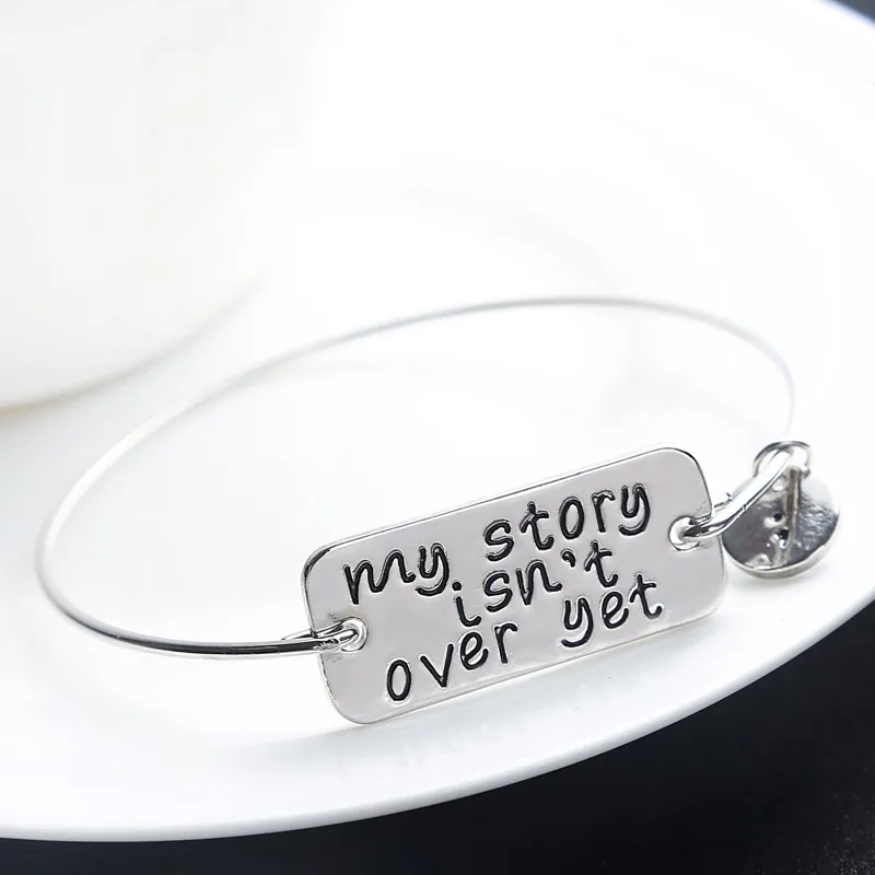 &quotМоя история не за Yet' золотой браслет с шармом для умственного здоровья