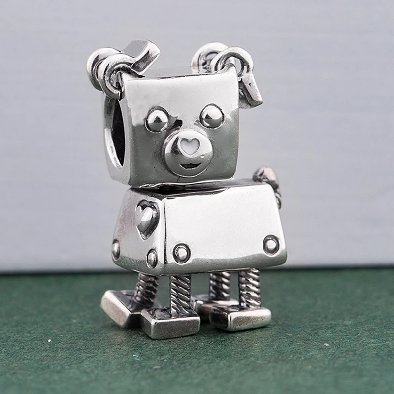 Fashion Original Pan Charms Bracelet for Women Puppy Bead Dog Pet Animal Robort Kawaii Beads Jewelry Making Accessories | Украшения и