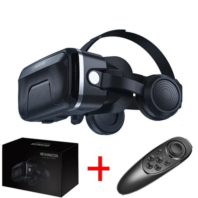 Bundle 3 VR shinecon 7,0 гарнитура обновленная версия Очки виртуальной реальности 3D VR очки гарнитура для шлема игровая коробка - Цвет: Bundle 3