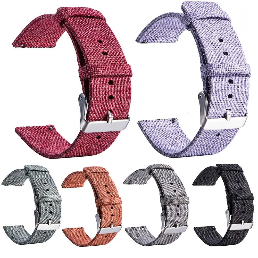23 см замена регулируемый Мягкий Холст Смарт часы ремешок для Fitbit Blaze