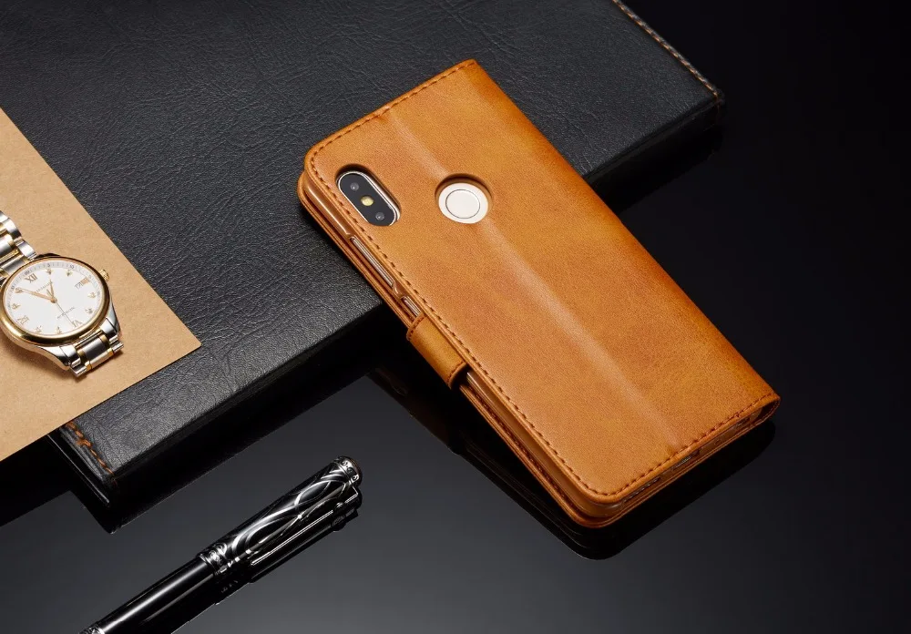 Откидной Чехол для Xiaomi mi A1 A2 Red mi Note 4 4A 4X5 5A 6 6A Pro Plus Prime Y1 с ретро роскошным полиуретановым бумажником, чехол для телефона