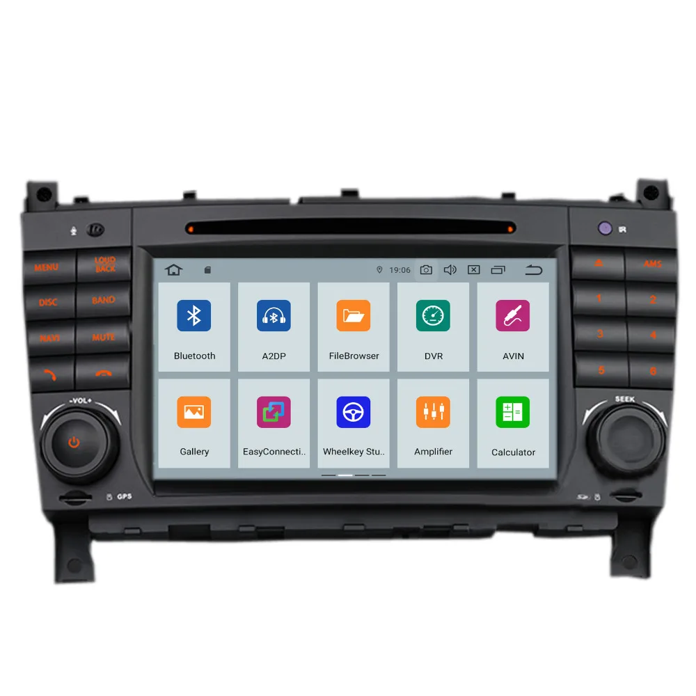COIKA 7 &quotAndroid 9 0 Автомобильный GPS DVD мультимедийный плеер для BENZ C class W203 CLC CLK Class W209 CLS
