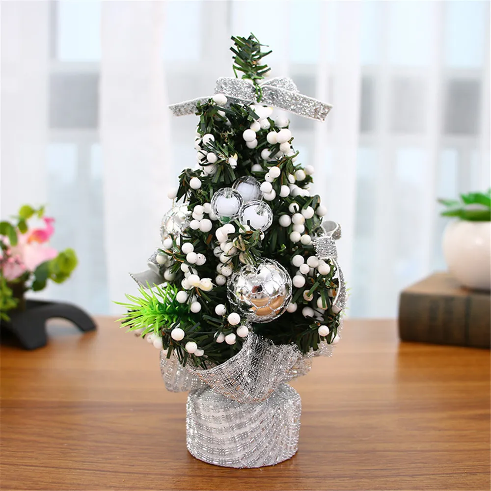 Новинка, праздничная Рождественская елка, цветок, мини настольный стол, XmasTree, вечерние украшения, украшение для дома, офиса, подарки для детей - Цвет: as picture show