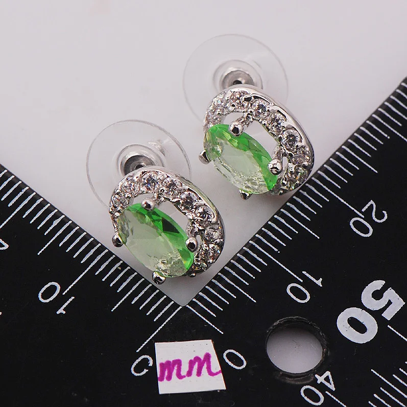 Женские серьги с кристаллами из стерлингового серебра 925 пробы TE478|silver crystal