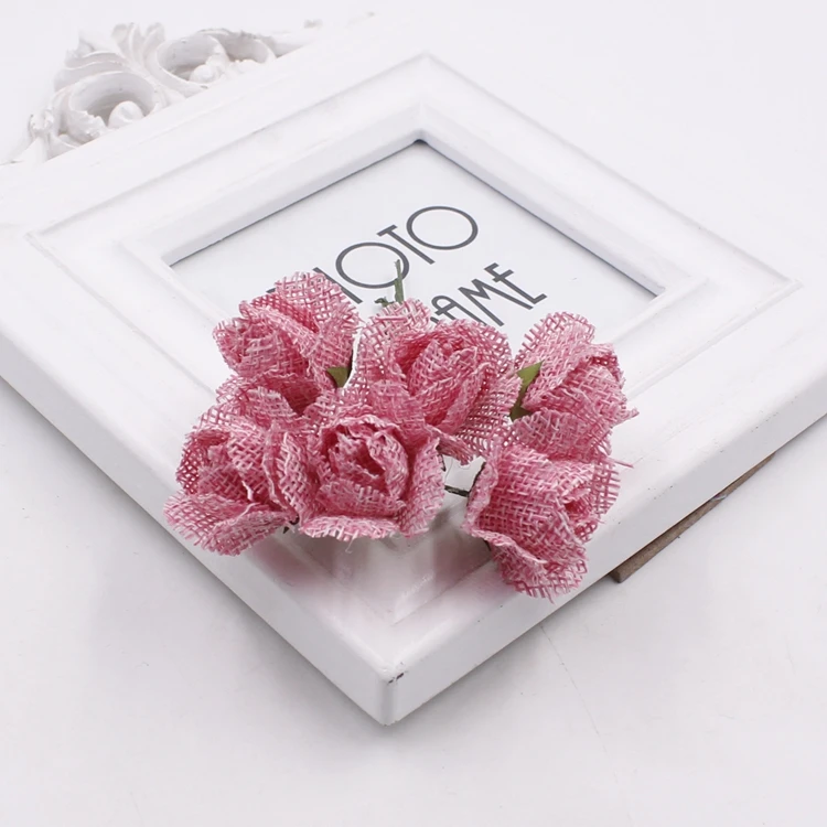 Искусственный цветочный букет 6 шт./лот аксессуары искусственный шелк цветочное