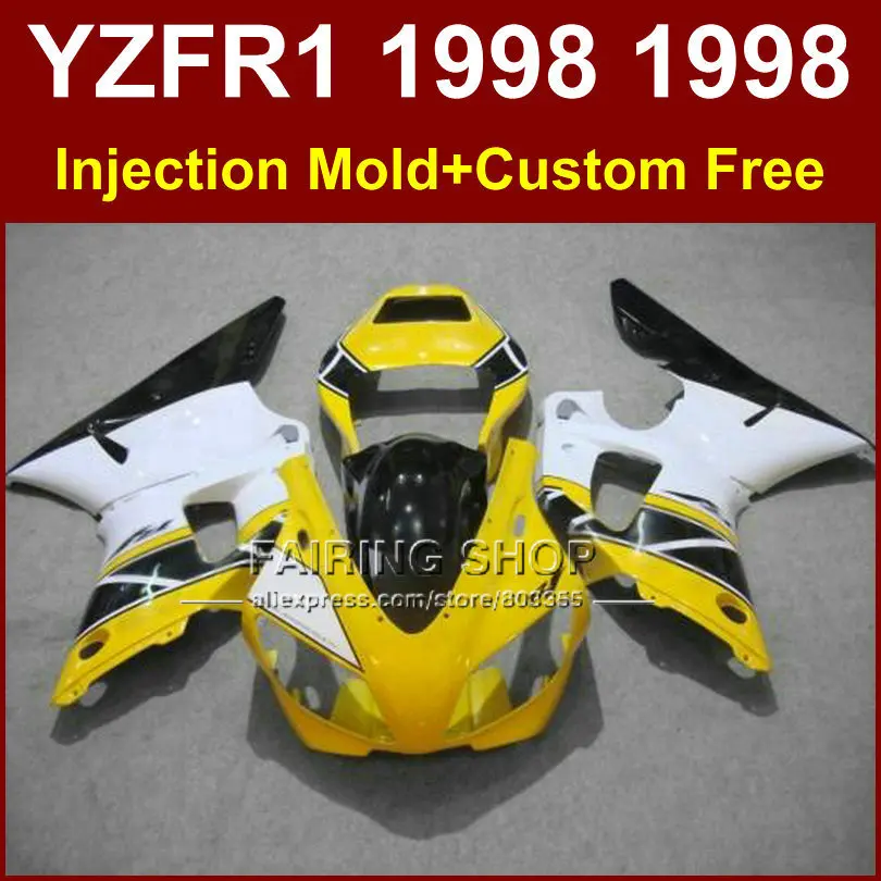 Комплект обтекателей для мотоцикла YAMAHA YZF R1 YZF1000 98 99 1998 1999 + 7 подарков|fairing kit|motorcycle