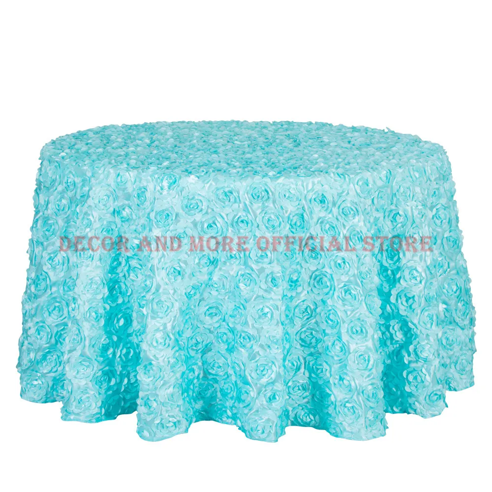Скатерть круглая квадратная с 3D изображением розетки 10 шт.|table cover|blue table coverwedding round