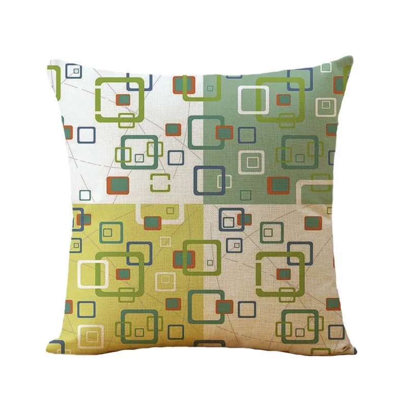 Bohemia color ripple Cushion Cover Geometric Plaid Throw Pillow Vintage Sofa Fundas Waist | Дом и сад