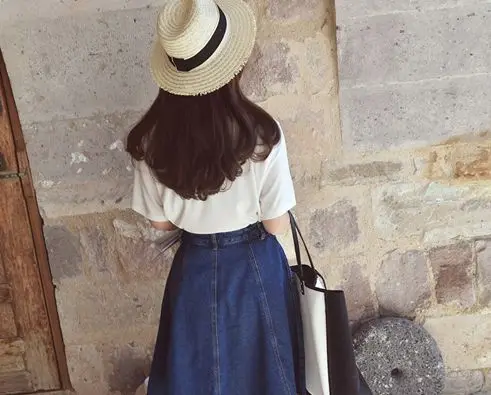 Летняя Новинка 2020 модная юбка пуховик с пуговицами длина до колена свободный