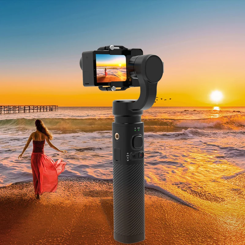 SJCAM Handheld 3 Axis Stabilizer Gimbal SJ for GOPRO Hero6/5/4/3 SONY RX0 YI SJ8 Series SJ6 Legend SJ7 Star Action Camera|4k 24fps|original