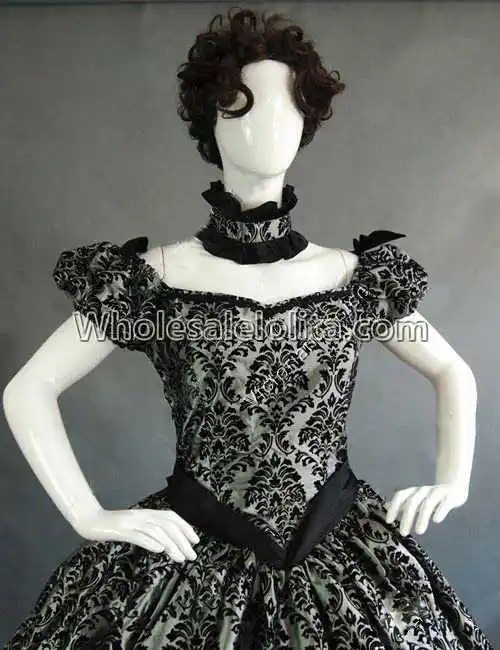 Винтажные костюмы 1860 s Civil War Southern Belle готическое платье лолиты викторианские платья