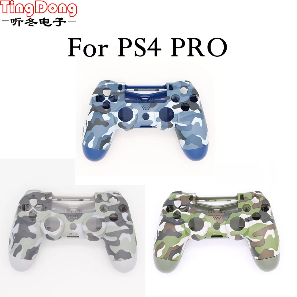 

PS4 Pro 4.0 Controller Case Front back Under Shell Housing Cover for Playstation 4 Pro V2 Controller JDS040 JDM040 Camouflage