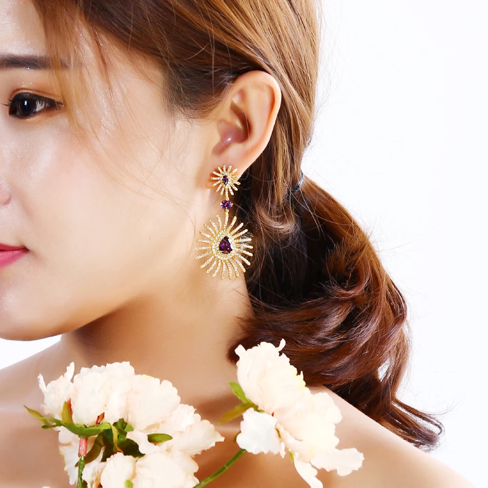 60 мм длина новые золотые серьги ювелирные изделия проложить с