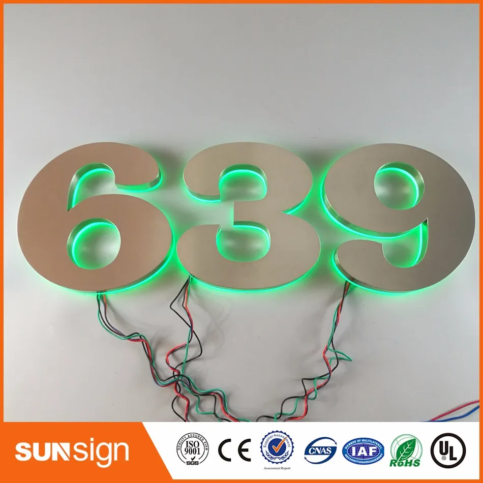 H 30cm lighted alphabet metal letter sign light up letters for backlit led channel | Электронные компоненты и
